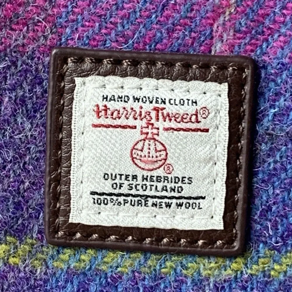 Harris Tweed Mini Backpack Glen Appin of Scotland Plaid Wool Adjustable READ